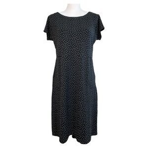 J. Jill Wearever Collection Shift Dress Size XS‎ Polka Dot Career Cottagecore